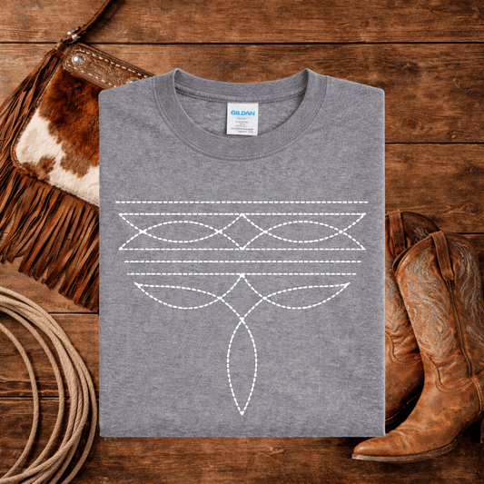 Envy Stylz Boutique Women - Apparel - Shirts - T-Shirts Boot Stitch Graphic T-shirt - Women's Fun Western Top
