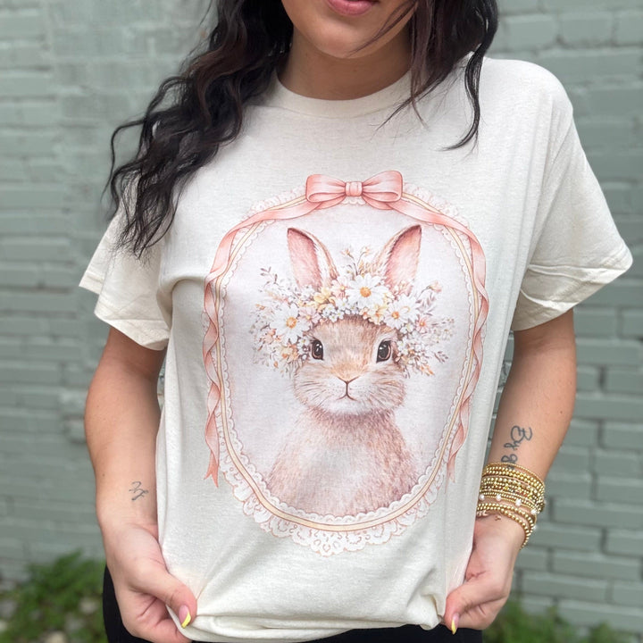 Envy Stylz Boutique Women - Apparel - Shirts - T-Shirts Bow Lace Bunny Graphic Tee