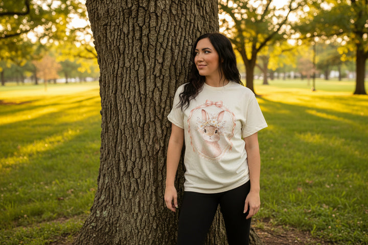 Envy Stylz Boutique Women - Apparel - Shirts - T-Shirts Bow Lace Bunny Graphic Tee