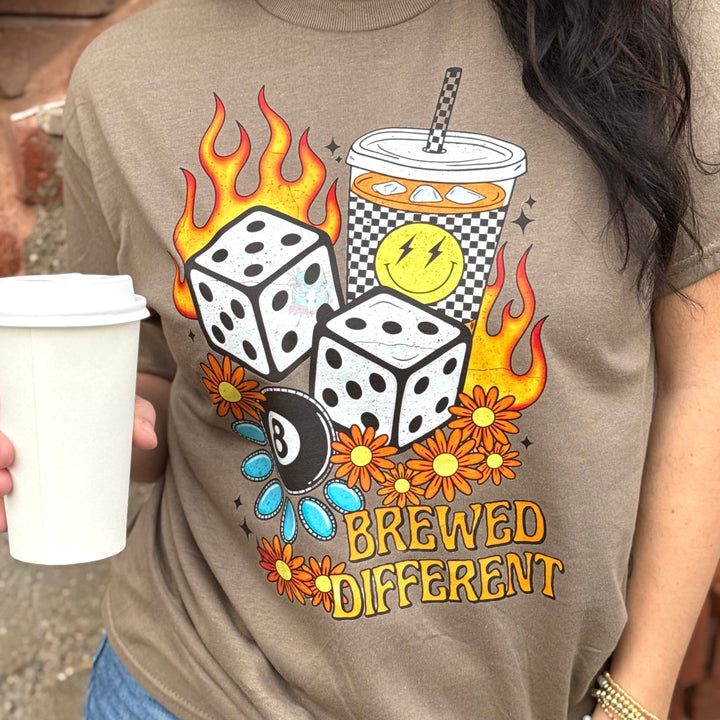 Envy Stylz Boutique Women - Apparel - Shirts - T-Shirts Brewed Different Coffee Graphic Tee