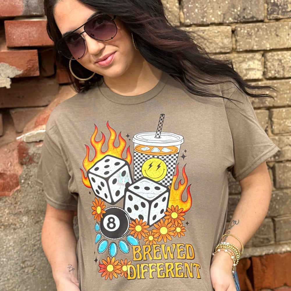 Envy Stylz Boutique Women - Apparel - Shirts - T-Shirts Brewed Different Coffee Graphic Tee