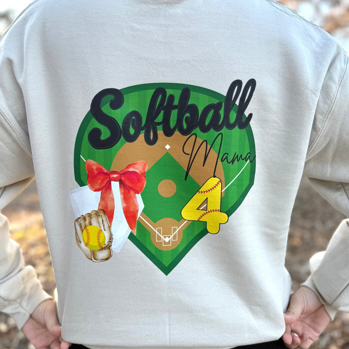 Envy Stylz Boutique Women - Apparel - Shirts - T-Shirts Custom Softball Mama Graphic Sweatshirt