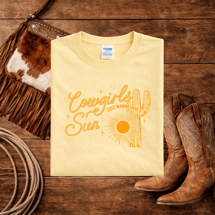 Envy Stylz Boutique Women - Apparel - Shirts - T-Shirts DEAL OF THE WEEK Cowgirls Just Wanna Have Sun Graphic Tee