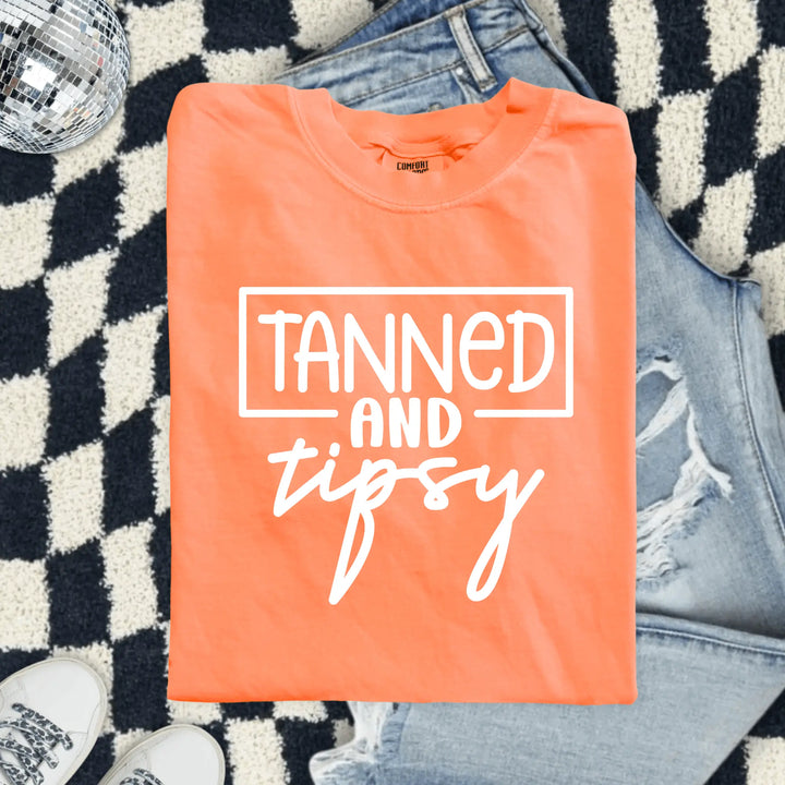 Envy Stylz Boutique Women - Apparel - Shirts - T-Shirts DEAL OF THE WEEK Tanned &amp; Tipsy Graphic Tee