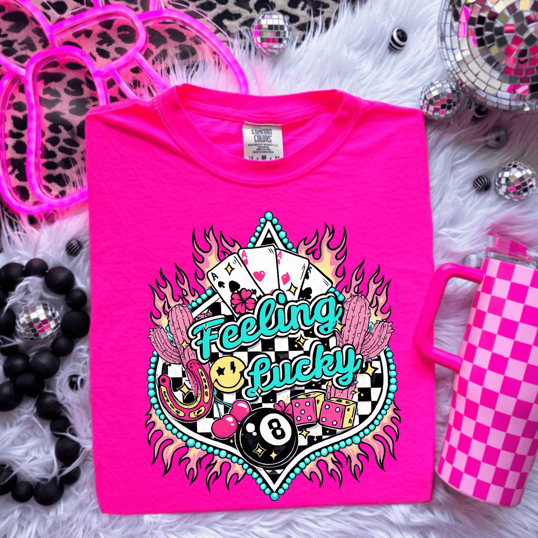 Envy Stylz Boutique Women - Apparel - Shirts - T-Shirts Feeling Lucky Graphic Tee