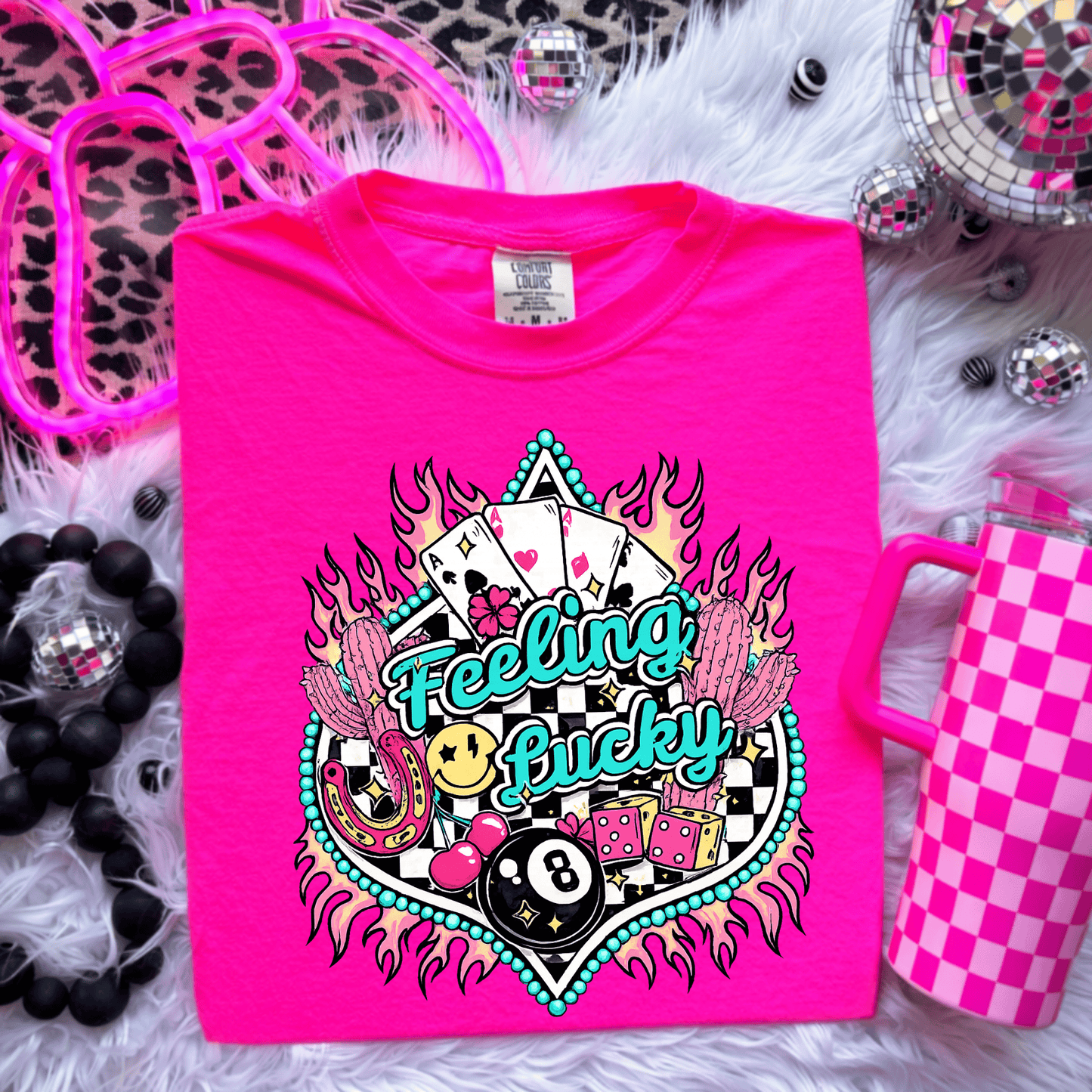 Envy Stylz Boutique Women - Apparel - Shirts - T-Shirts Feeling Lucky Graphic Tee