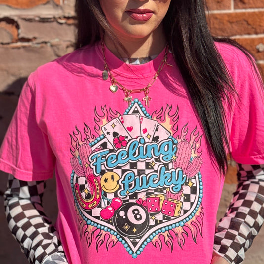 Envy Stylz Boutique Women - Apparel - Shirts - T-Shirts Feeling Lucky Graphic Tee