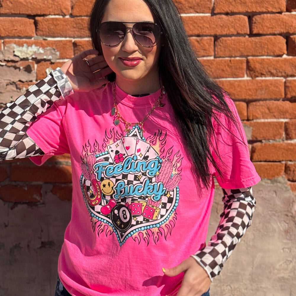 Envy Stylz Boutique Women - Apparel - Shirts - T-Shirts Feeling Lucky Graphic Tee