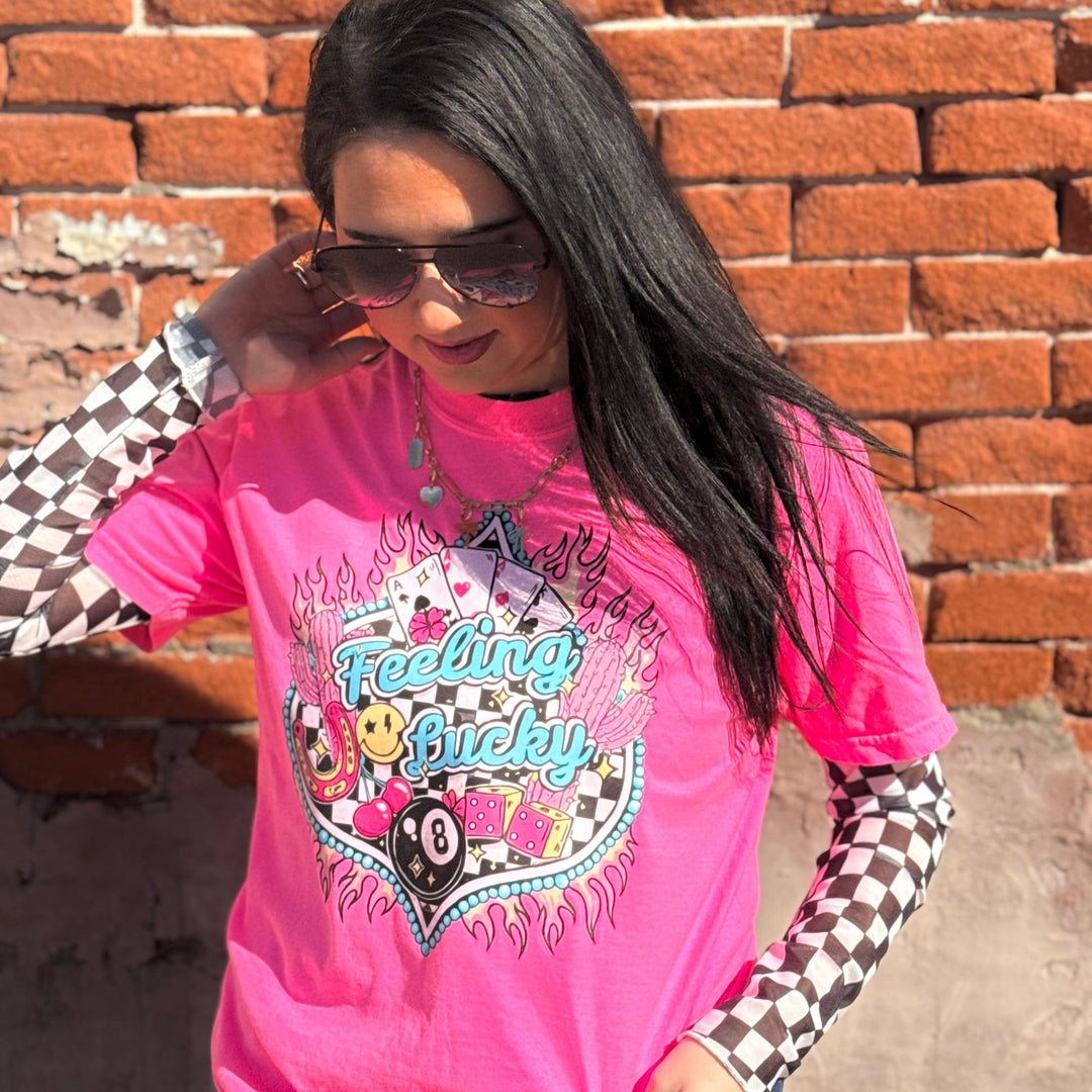 Envy Stylz Boutique Women - Apparel - Shirts - T-Shirts Feeling Lucky Graphic Tee