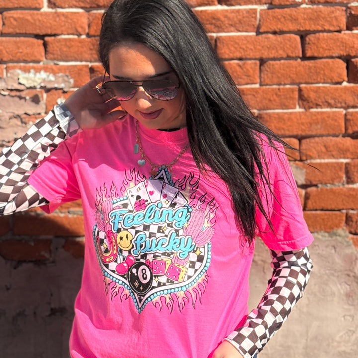 Envy Stylz Boutique Women - Apparel - Shirts - T-Shirts Feeling Lucky Graphic Tee