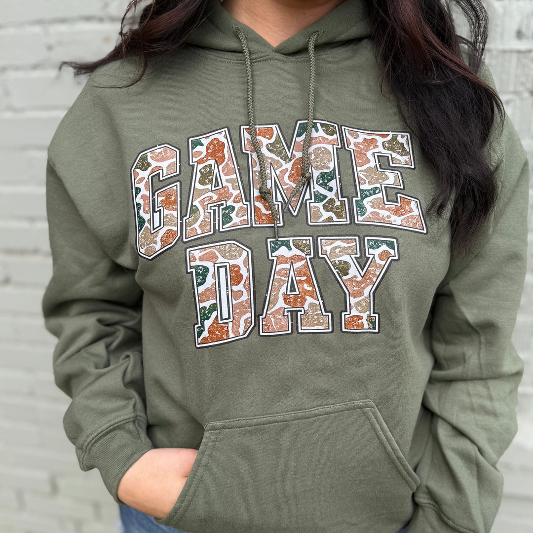 Envy Stylz Boutique Women - Apparel - Shirts - T-Shirts Game Day Camo Graphic Hoodie