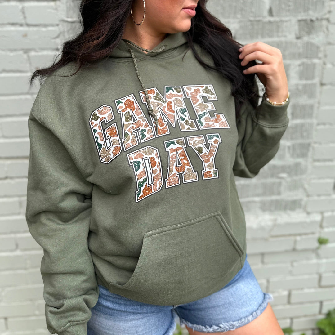 Envy Stylz Boutique Women - Apparel - Shirts - T-Shirts Game Day Camo Graphic Hoodie