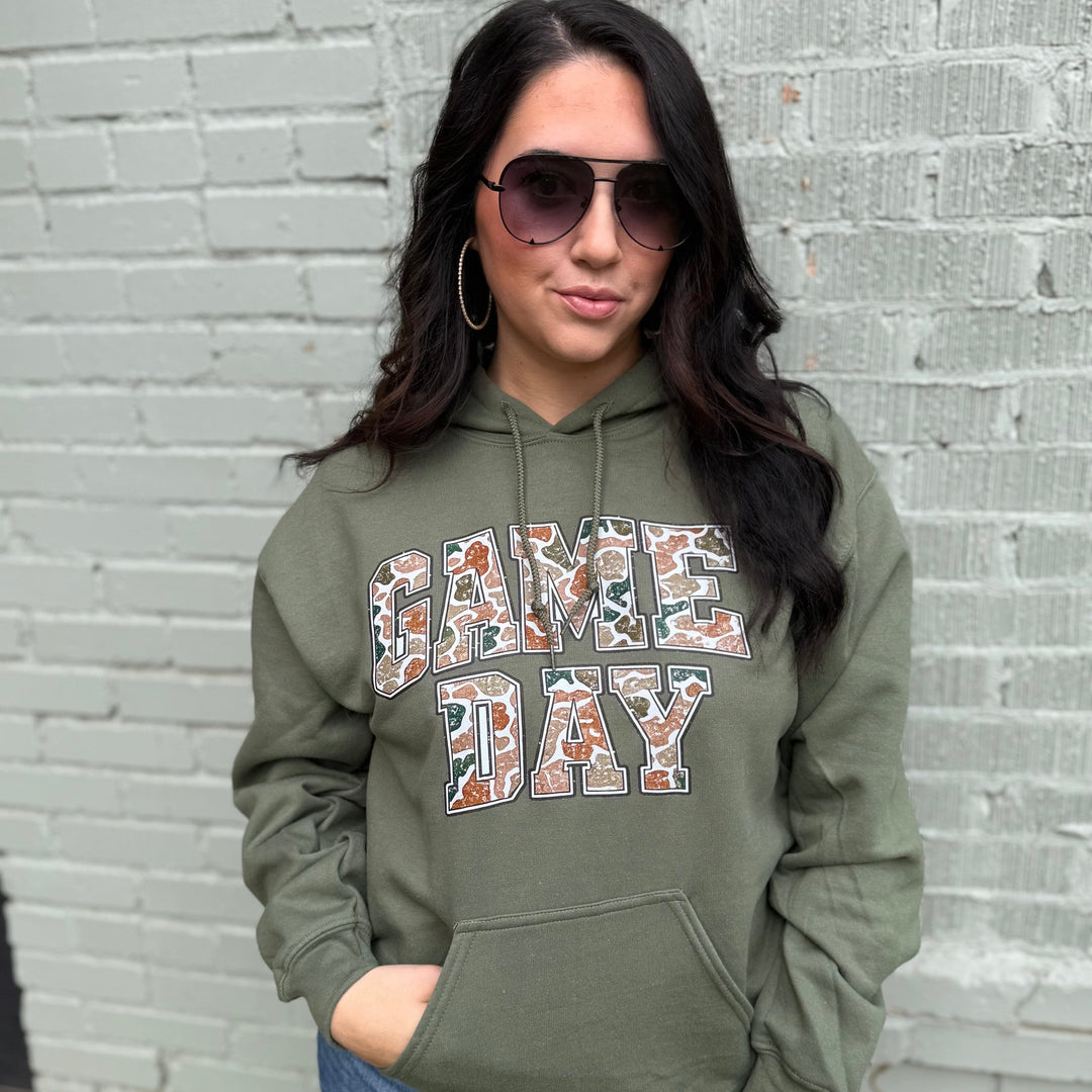 Envy Stylz Boutique Women - Apparel - Shirts - T-Shirts Game Day Camo Graphic Hoodie