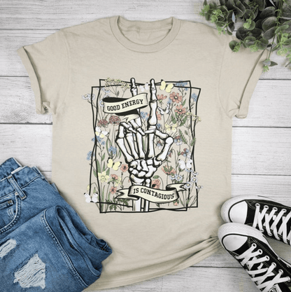 Envy Stylz Boutique Women - Apparel - Shirts - T-Shirts Good Energy Is Contagious Graphic Tee