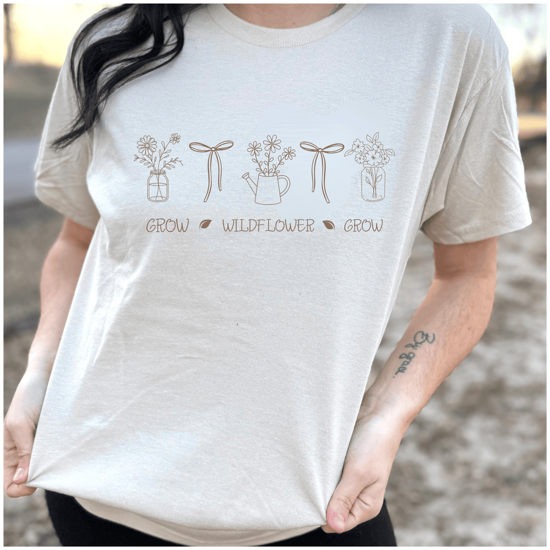 Envy Stylz Boutique Women - Apparel - Shirts - T-Shirts Grow Wildflower Grow Graphic Tee DEAL OF THE WEEK