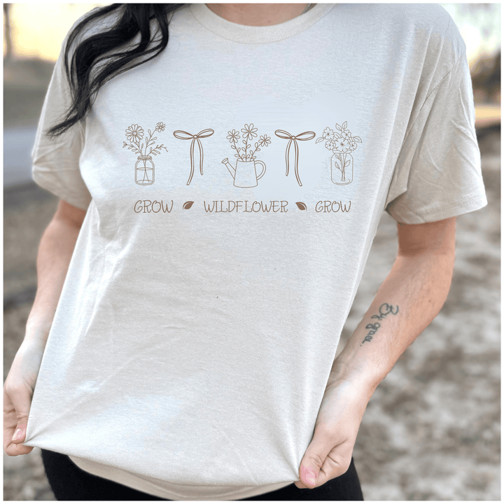 Envy Stylz Boutique Women - Apparel - Shirts - T-Shirts Grow Wildflower Grow Graphic Tee DEAL OF THE WEEK