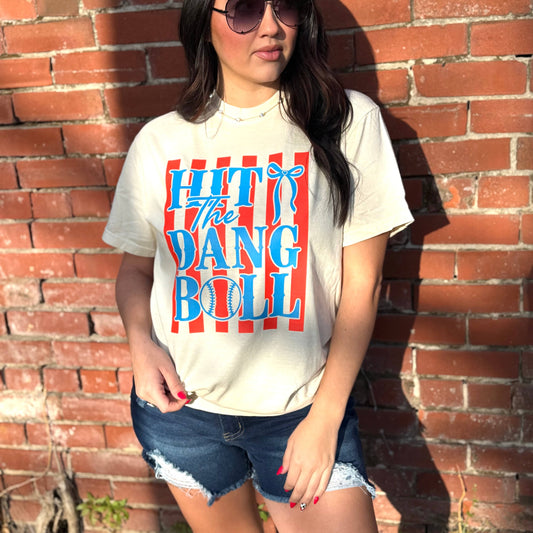 Envy Stylz Boutique Women - Apparel - Shirts - T-Shirts Hit The Dang Ball Graphic Tee