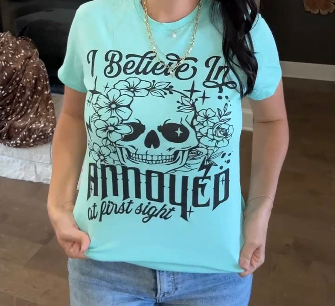 Envy Stylz Boutique Women - Apparel - Shirts - T-Shirts I Believe In Annoyed At First Sight Graphic T-shirt