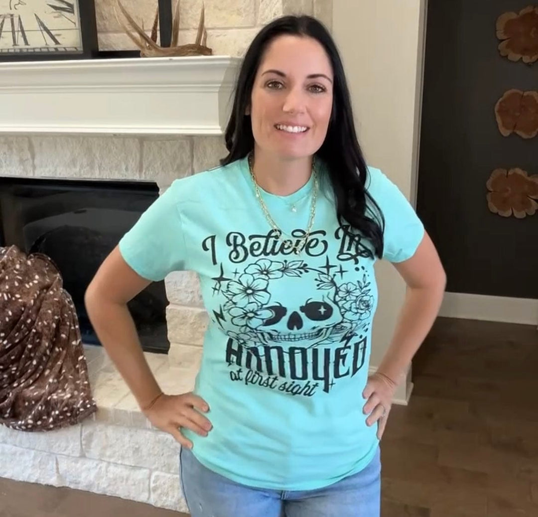 Envy Stylz Boutique Women - Apparel - Shirts - T-Shirts I Believe In Annoyed At First Sight Graphic T-shirt