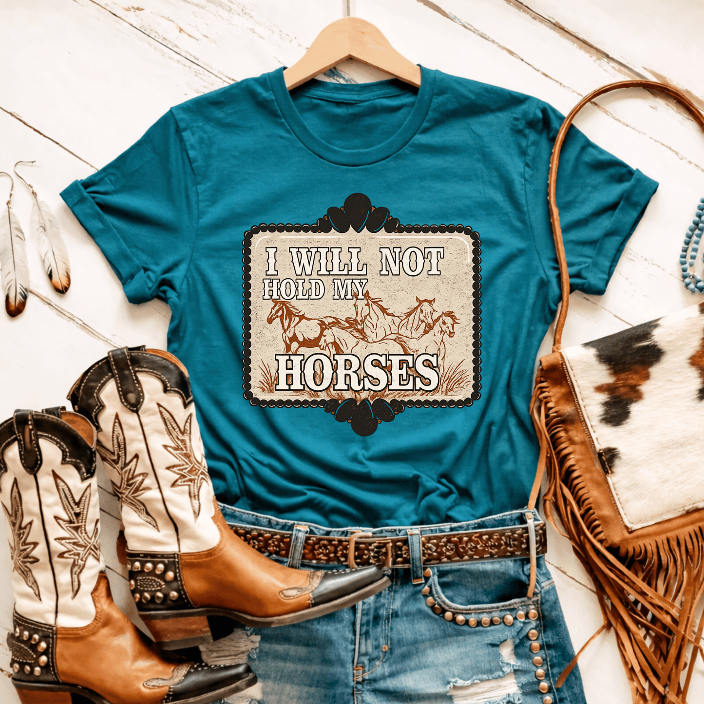 Envy Stylz Boutique Women - Apparel - Shirts - T-Shirts I Will Not Hold My Horses Graphic Tee