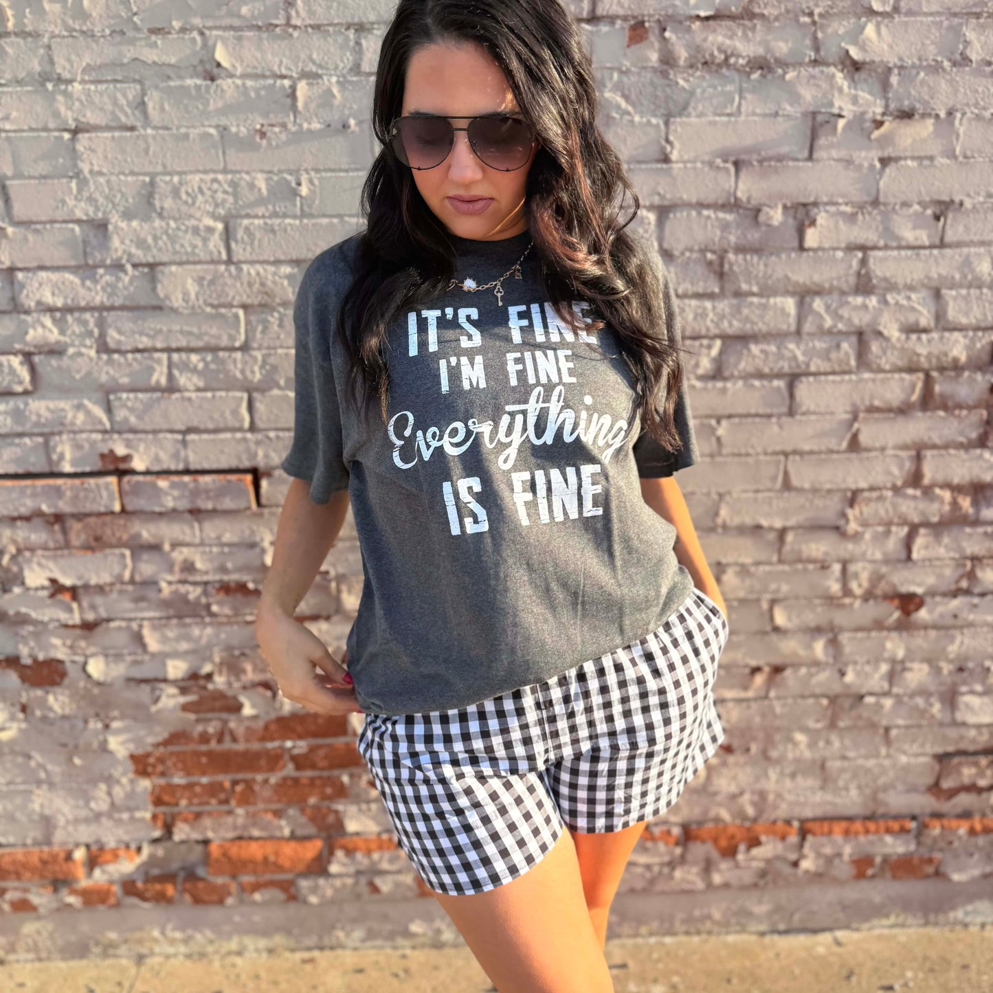 Envy Stylz Boutique Women - Apparel - Shirts - T-Shirts It's Fine I'm Fine Everything Is Fine Graphic Tee