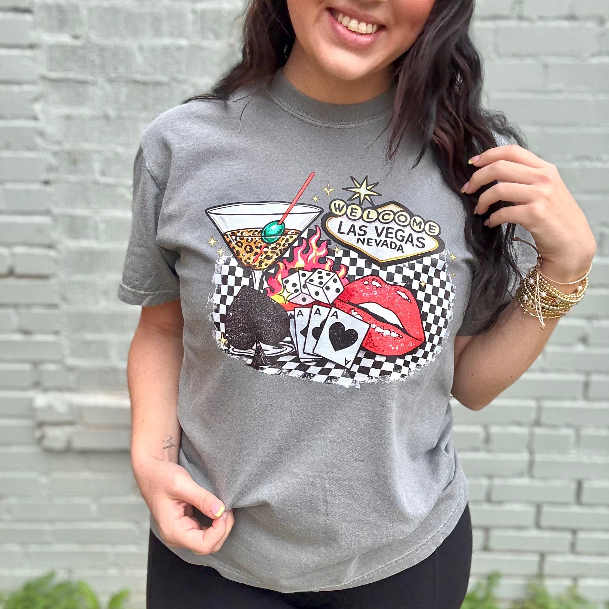 Envy Stylz Boutique Women - Apparel - Shirts - T-Shirts Las Vegas Graphic Tee