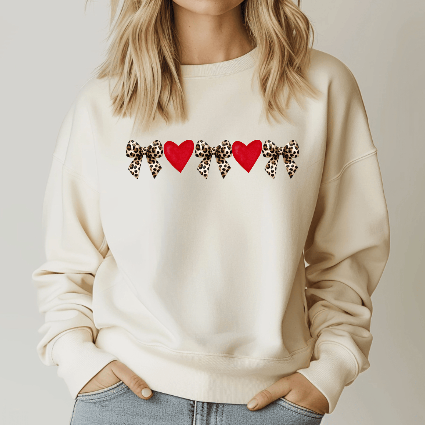 Envy Stylz Boutique Women - Apparel - Shirts - T-Shirts Leopard Bow Hearts Graphic Tee  DEAL OF THE DAY