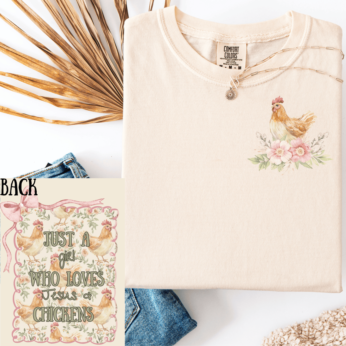 Envy Stylz Boutique Women - Apparel - Shirts - T-Shirts Loves Jesus and Chickens Graphic Tee