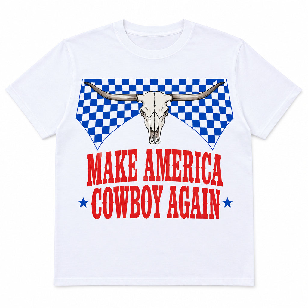 Make America Cowboy Again Western Graphic Tee