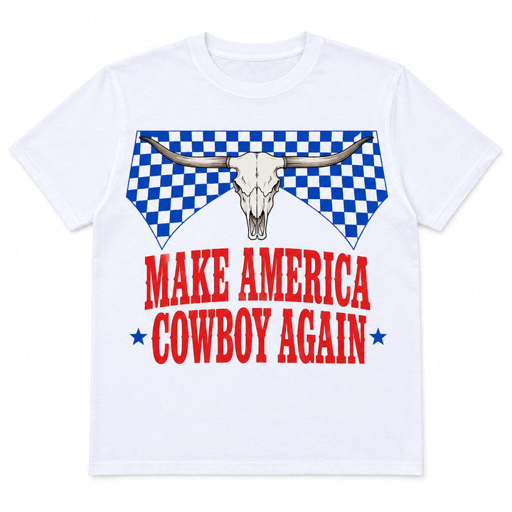 Make America Cowboy Again Western Graphic Tee