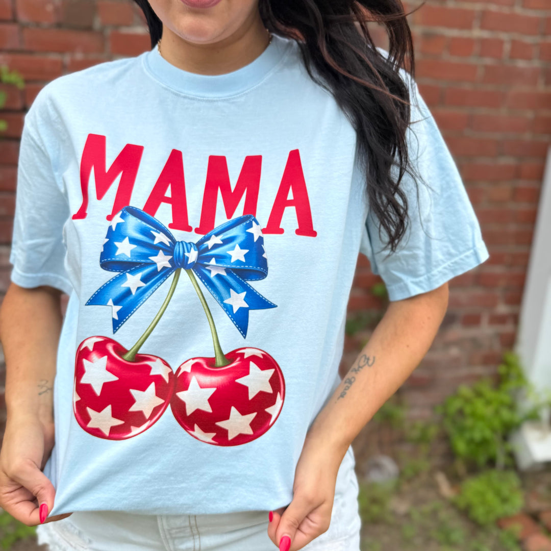 Envy Stylz Boutique Women - Apparel - Shirts - T-Shirts Mama Cherries Patriotic Graphic Tee
