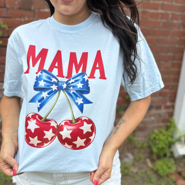 Envy Stylz Boutique Women - Apparel - Shirts - T-Shirts Mama Cherries Patriotic Graphic Tee