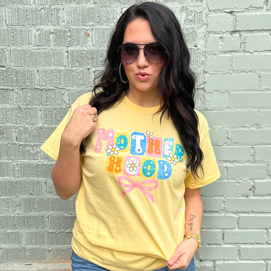 Envy Stylz Boutique Women - Apparel - Shirts - T-Shirts Motherhood Bow Scrapbook Graphic Tee