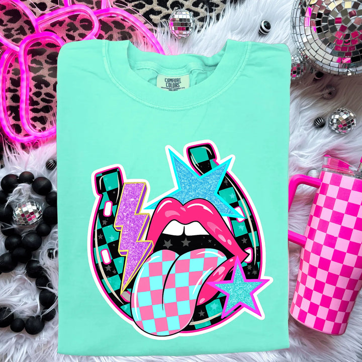 Envy Stylz Boutique Women - Apparel - Shirts - T-Shirts Neon Horse Shoe Graphic Tee