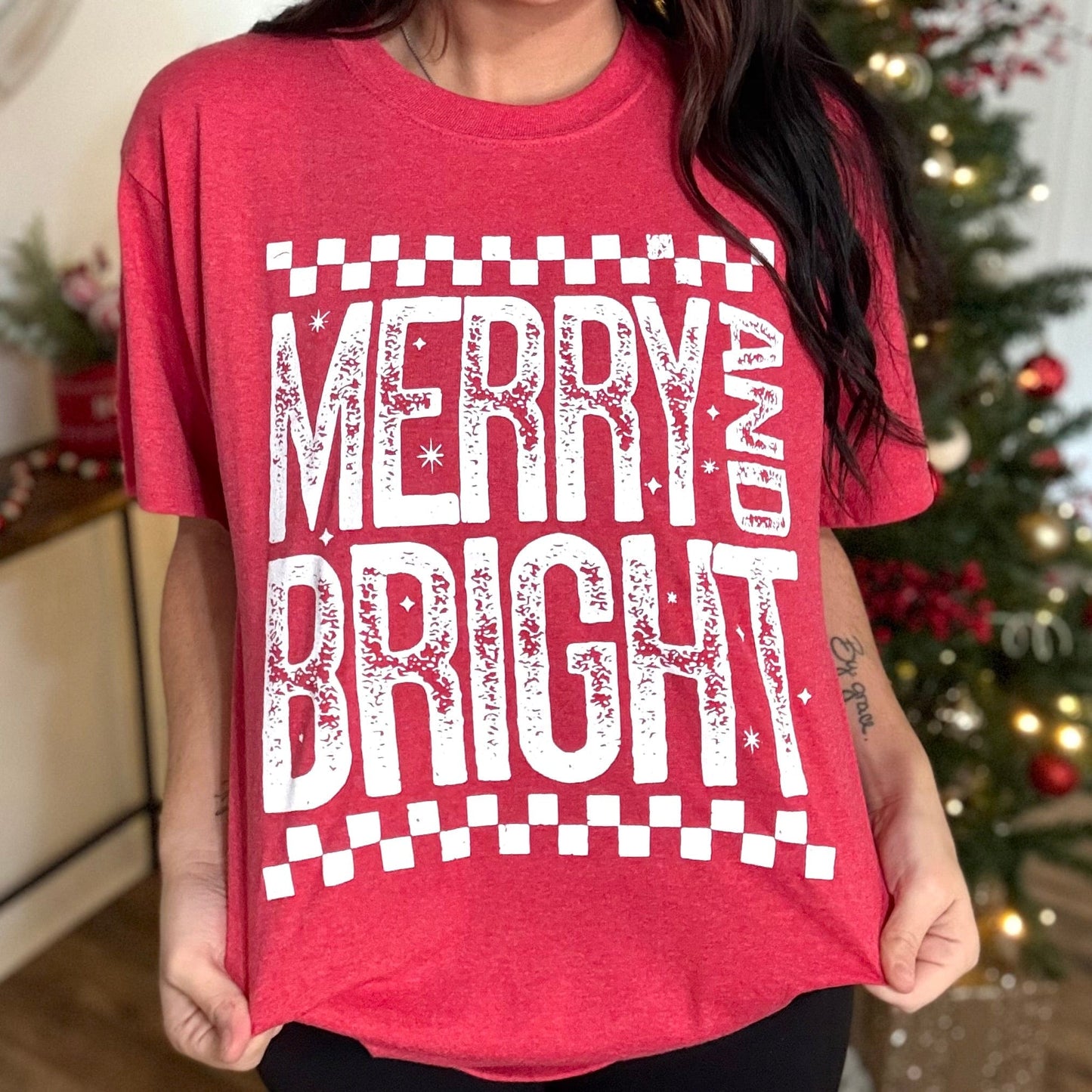Envy Stylz Boutique Women - Apparel - Shirts - T-Shirts *PINK FRIDAY MERRY & BRIGHT Graphic Tee
