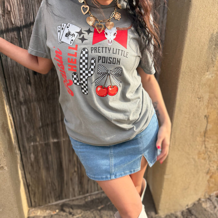Envy Stylz Boutique Women - Apparel - Shirts - T-Shirts Pretty Little Poison Graphic Tee Shirt