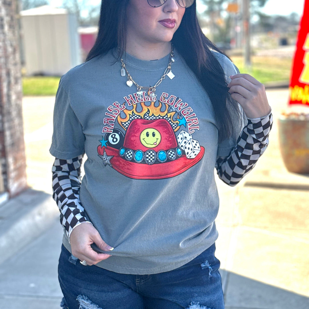 Envy Stylz Boutique Women - Apparel - Shirts - T-Shirts Raise Hell Cowgirl Graphic Tee