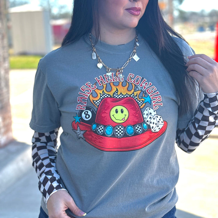 Envy Stylz Boutique Women - Apparel - Shirts - T-Shirts Raise Hell Cowgirl Graphic Tee