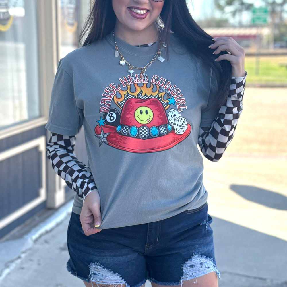 Envy Stylz Boutique Women - Apparel - Shirts - T-Shirts Raise Hell Cowgirl Graphic Tee