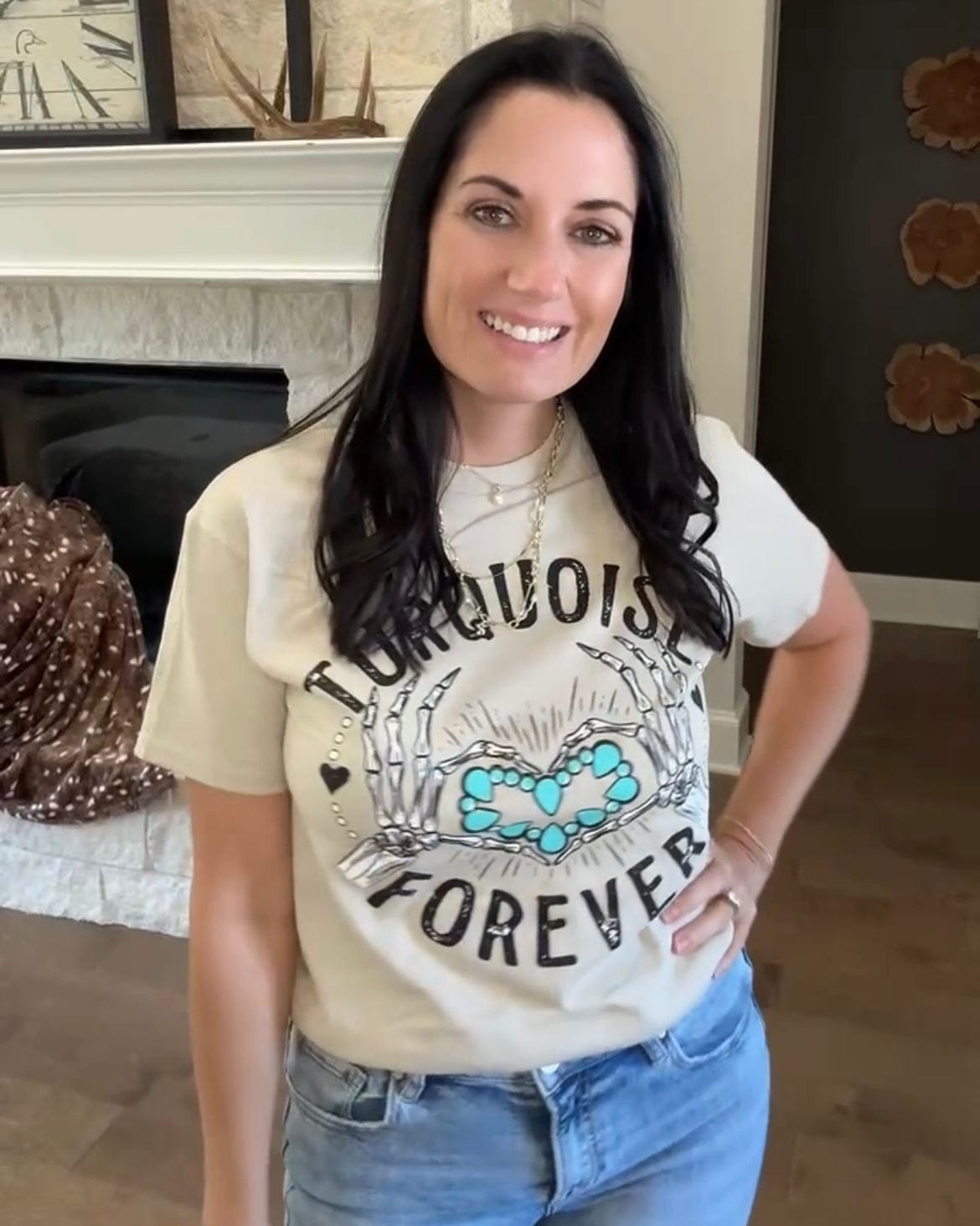 Envy Stylz Boutique Women - Apparel - Shirts - T-Shirts Turquoise Forever Graphic Tee