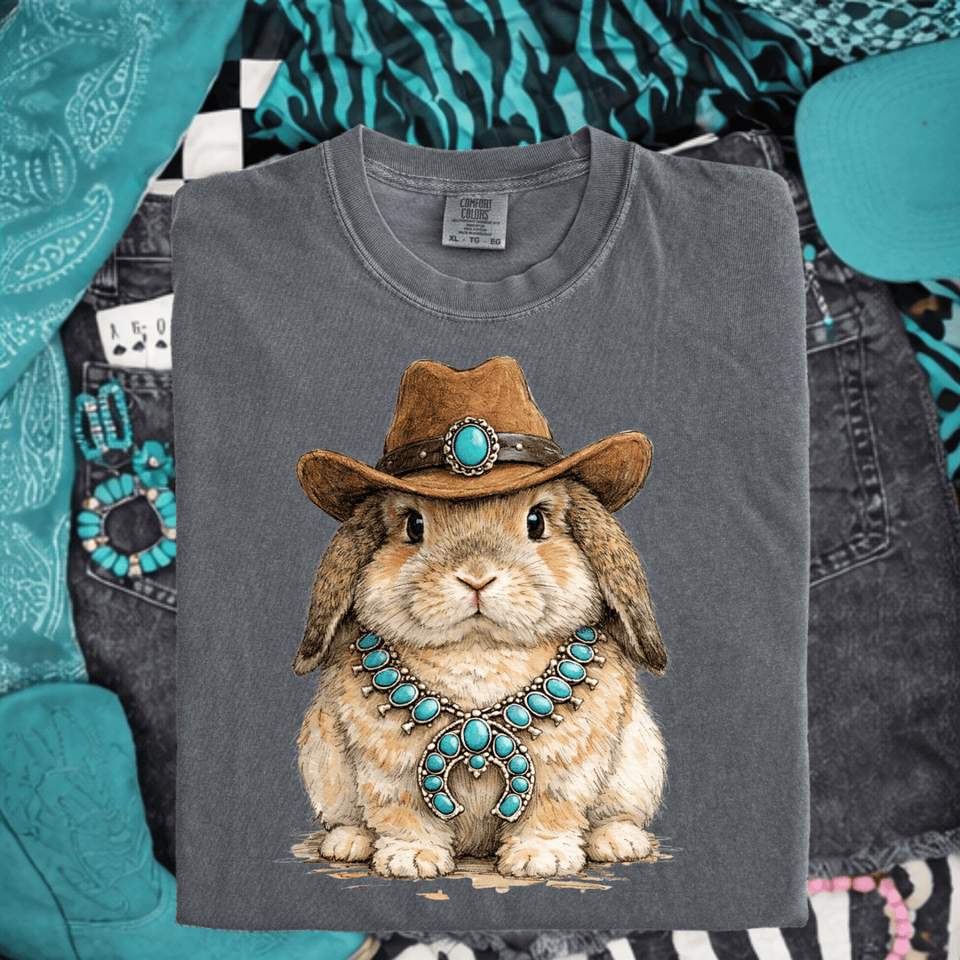 Envy Stylz Boutique Women - Apparel - Shirts - T-Shirts Western Easter Bunny Graphic T-shirt