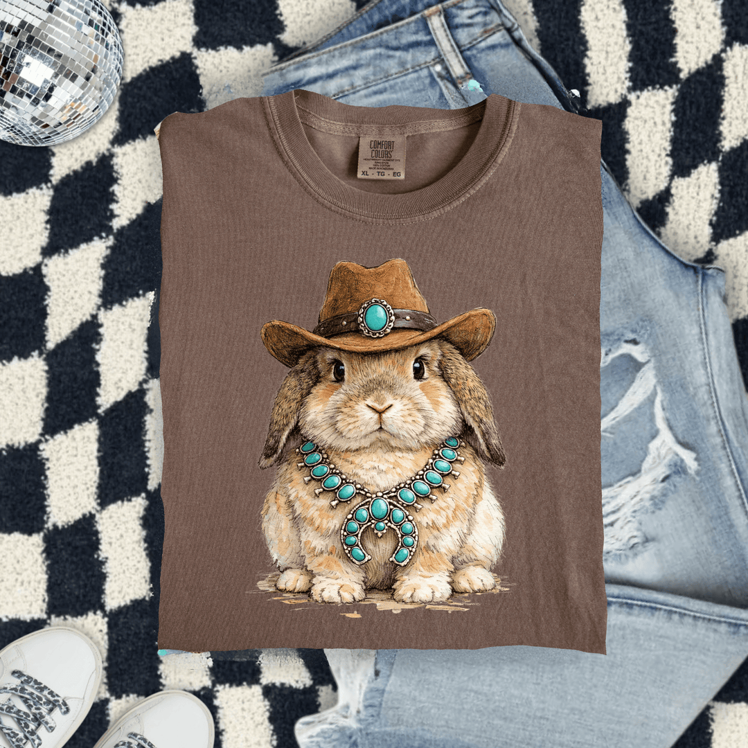 Envy Stylz Boutique Women - Apparel - Shirts - T-Shirts Western Easter Bunny Graphic T-shirt