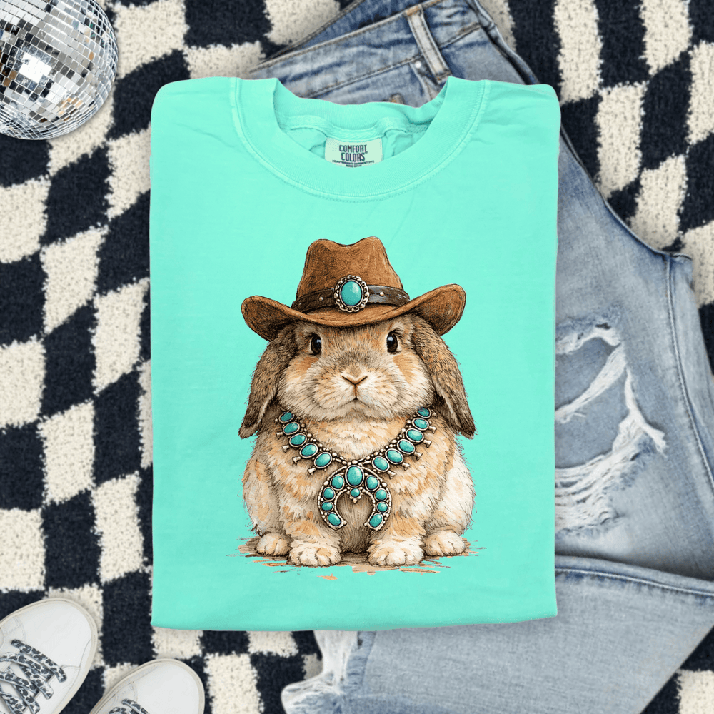 Envy Stylz Boutique Women - Apparel - Shirts - T-Shirts Western Easter Bunny Graphic T-shirt