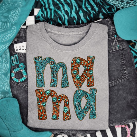 Envy Stylz Boutique Women - Apparel - Shirts - T-Shirts Western Mama Concho Graphic T-shirt