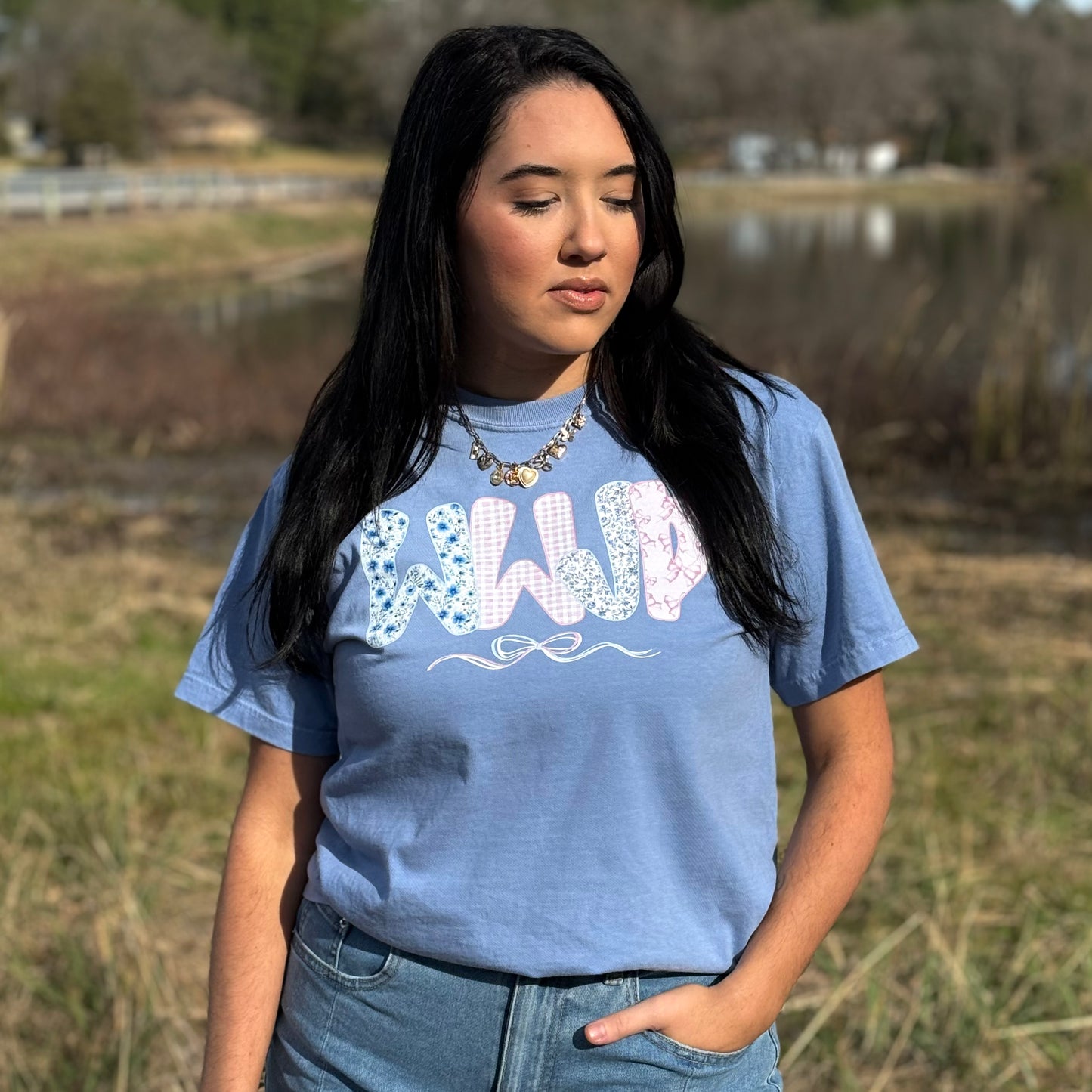 Envy Stylz Boutique Women - Apparel - Shirts - T-Shirts What Would Jesus Do Girly Graphic Tee