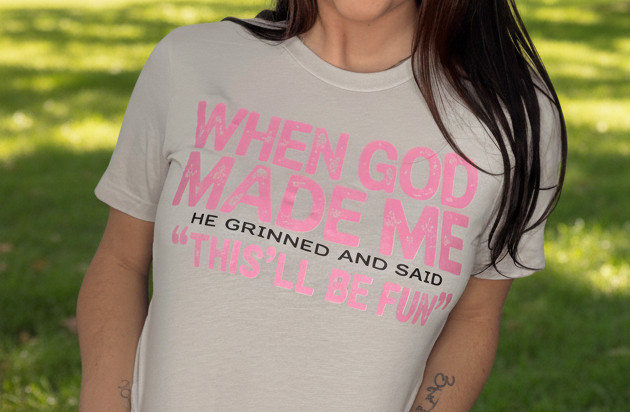 Envy Stylz Boutique Women - Apparel - Shirts - T-Shirts When God Made Me Graphic Tee