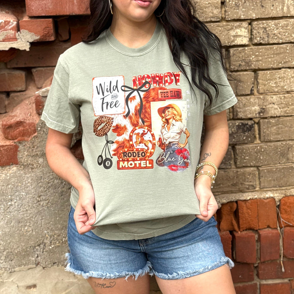 Envy Stylz Boutique Women - Apparel - Shirts - T-Shirts Wild And Free Rodeo Graphic Tee