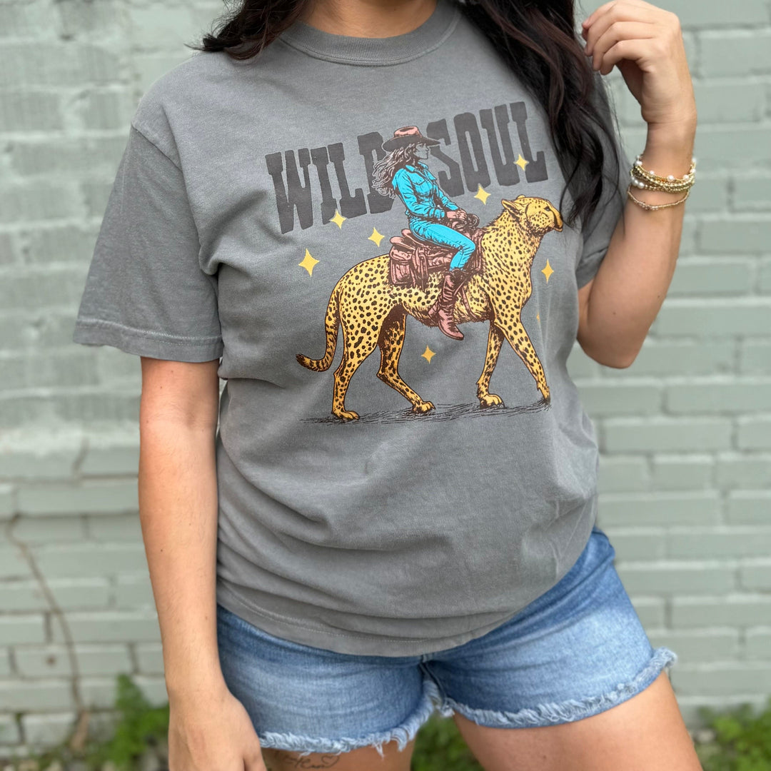 Envy Stylz Boutique Women - Apparel - Shirts - T-Shirts Wild Soul Leopard Graphic Tee