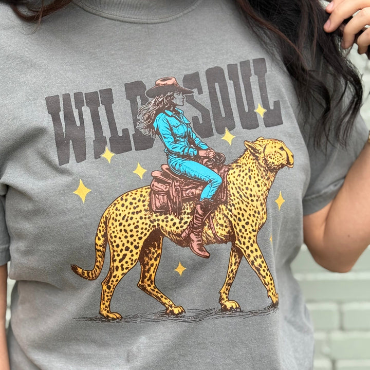 Envy Stylz Boutique Women - Apparel - Shirts - T-Shirts Wild Soul Leopard Graphic Tee