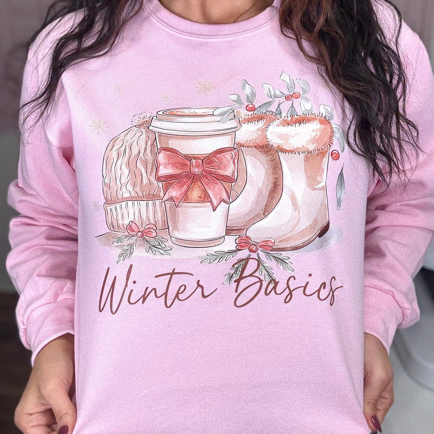 Envy Stylz Boutique Women - Apparel - Shirts - T-Shirts Winter Basics Graphic Crewneck
